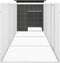 vidaXL - Kippenhok - 400x91x100 - cm - gegalvaniseerd - staal - antracietkleurig