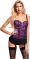 Baci Lingerie Top en string set -XL- BUSTIER AND GSTRING Paars