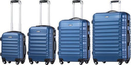 Rome Trolley Kofferset - 4-delig - ABS - Blauw
