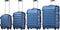 Rome Trolley Kofferset - 4-delig - ABS - Blauw