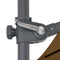 vidaXL - Parasol - met - draagbare - voet - taupe