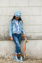 Mini Hornit Lids Fietshelm voor Kinderen met LED achterlicht - Hammerhead (M)