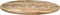 Ovaal tafelblad - 220x110x4 - Rustiek - Massief mangohout