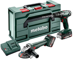 Metabo SET 2.4.3 - Accu Gereedschapsset - Accuschroefboormachine BS 18 en Haakse accuslijper W 18 L 9-125 - 18 V