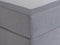 PRESIDENT - Boxspringbed - Lichtgrijs - 180 x 200 cm - Polyester