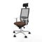 Bureaustoel met hoofdsteun Piqueras y Crespo 4B026N1 Donkerbruin