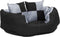 vidaXL - Hondenkussen - omkeerbaar - en - wasbaar - 65x50x20 - cm - grijs - en - zwart