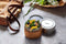 Black+Blum Glazen Lunchbox - Pot - 600ml - Bruin