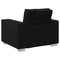 vidaXL - Zwarte - Faux - Leer - Zetel - - - 59 - cm