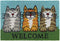 Hamat Kokosmat Ruco Print 40x60 cm Welcome katten
