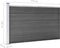vidaXL - Schuttingpaneel - 175x105 - cm - HKC - zwart