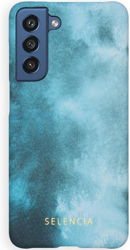 Selencia Hoesje Geschikt voor Samsung Galaxy S21 FE Hoesje - Selencia Maya Fashion Backcover - blauw