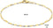 Marie Celeste - Schakelarmband 2 mm 18 cm - 14 karaat goud