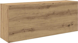 vidaXL - Badkamerwandkast - 100x25x40cm - bewerkt - hout - artisanaal - eikenkleur