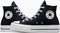 Converse Chuck Taylor All Star Lift Hi Hoge sneakers - Dames - Zwart - Maat 37,5