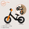Lionelo Toni - Loopfiets - Voor kinderen vanaf 18 mnd - Verstelbaar zadel en stuur - Lichtgewicht 2,3 kg - Kleur zwart/oranje