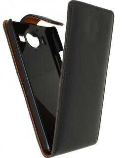 Xccess Lumia 950 - PU Leather Flip Case - Ingebouwde hardcover - Zwart