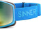 SINNER Sin Valley S - Skibril - Verwisselbare lenzen - Mat blauw