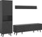 Furnilux Linea - Woonkamercombinatie - Grijs mat MDF en melamine - 40x258x195cm