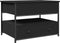 vidaXL - Salontafel - 70x50x50 - cm - bewerkt - hout - en - metaal - zwart