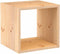 Astigarraga Vakkenkast - Open kubus kast - 36x36cm - Massief PEFC dennenhout - Bruin