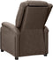 vidaXL Fauteuil verstelbaar stof taupe