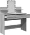 vidaXL - Kaptafel - met - LED-verlichting - 100x40x130 - cm - grijs - sonoma