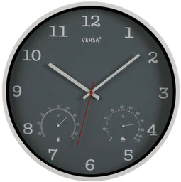 Muurklok Versa Grijs Plastic (4,3 x 35,5 x 35,5 cm)