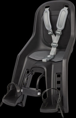 Polisport Bubbly Mini Plus - Kinderzitje voorop fiets - Voor kinderen 9-15 kg - Zwart/Donkergrijs