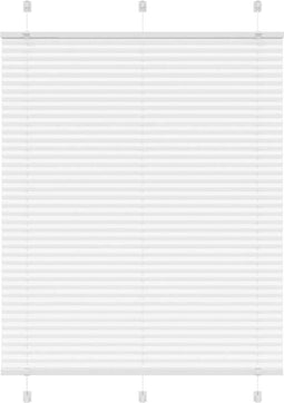 vidaXL - Plissé - rolgordijn - 110x150 - cm - stofbreedte - 109,4cm - polyester - wit