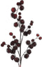 PTMD Twig Plant Kastanje Kunsttak - 53 x 28 x 107 cm - Bordeaux rood