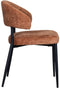 LABEL51 Bliss Eetkamerstoel - Bruin - Velvet - Black Frame - Stoel - Normale eetkamerstoel