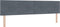 vidaXL - Hoofdbord - met - knopen - - - donkergrijs - - - 200 - cm - - - velours