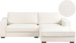 Hoekbank RENDERS Bouclé Gebroken wit Linkerzijde