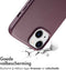 Accezz iPhone 14 - MagSafe Leather Backcover - Echt leer - Paars