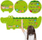Viga Toys - Wandspeelbord Krokodil - 91 cm x 32 cm - Groen