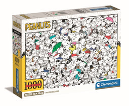 Clementoni - Puzzel - 1000 Stukjes - Impossible Peanuts - Puzzel Voor Volwassenen