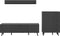 Furnilux Linea - Woonkamercombinatie - Grijs mat MDF en melamine - 40x269x175cm