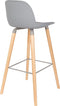 Zuiver Albert Kuip Barkruk 75 cm Lichtgrijs - Set van 2