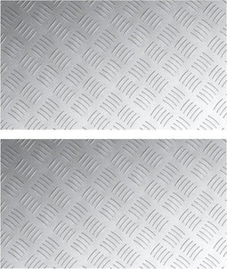 vidaXL - Aluminium - Antislip - Plaat - 2-Pack - 70x40 - cm