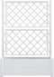 vidaXL - Plantenbak - met - latwerk - 100x43x142 - cm - PP - wit