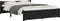 vidaXL - Bedframe - massief - hout - zwart - 140x200 - cm