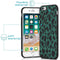 iMoshion Hoesje Geschikt voor iPhone 6s / 6 Hoesje Siliconen - iMoshion Design hoesje - Zwart / Meerkleurig / Groen / Green Leopard