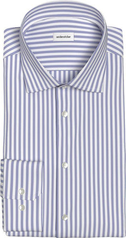 Seidensticker New Kent Business Shirt - Regular Fit - 100% Katoen - Mid Blue - Maat 42