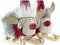 Kerstversiering DKD Home Decor Polyester Rendier (15 x 5,5 x 16,5 cm) (2 Stuks)