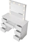 Juskys Talea - Kaptafel - Incl. Spiegel en LED - Wit