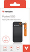 Verbatim Pocket SSD - 2TB - USB 3.2 Gen 2 10Gbps - Oranje Zwart