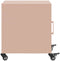 vidaXL - Nachtkastjes - 2 - st - 36x39x43,5 - cm - staal - roze