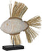 Decoratieve figuren Wit Bruin Natuurlijk Vis 57 x 12 x 60 cm