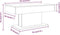vidaXL - Salontafel - 96x50x45 - cm - bewerkt - hout - gerookt - eikenkleurig
